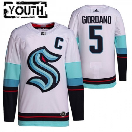 Dětské Hokejový Dres Seattle Kraken Mark Giordano 5 2021-22 Bílý Authentic